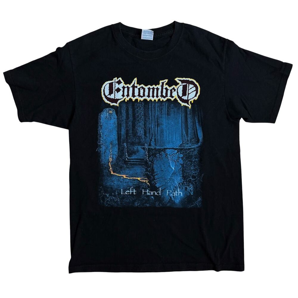 Entombed Band Shirt Left Hand Path Medium Doubled Sided Print Death Metal Doom